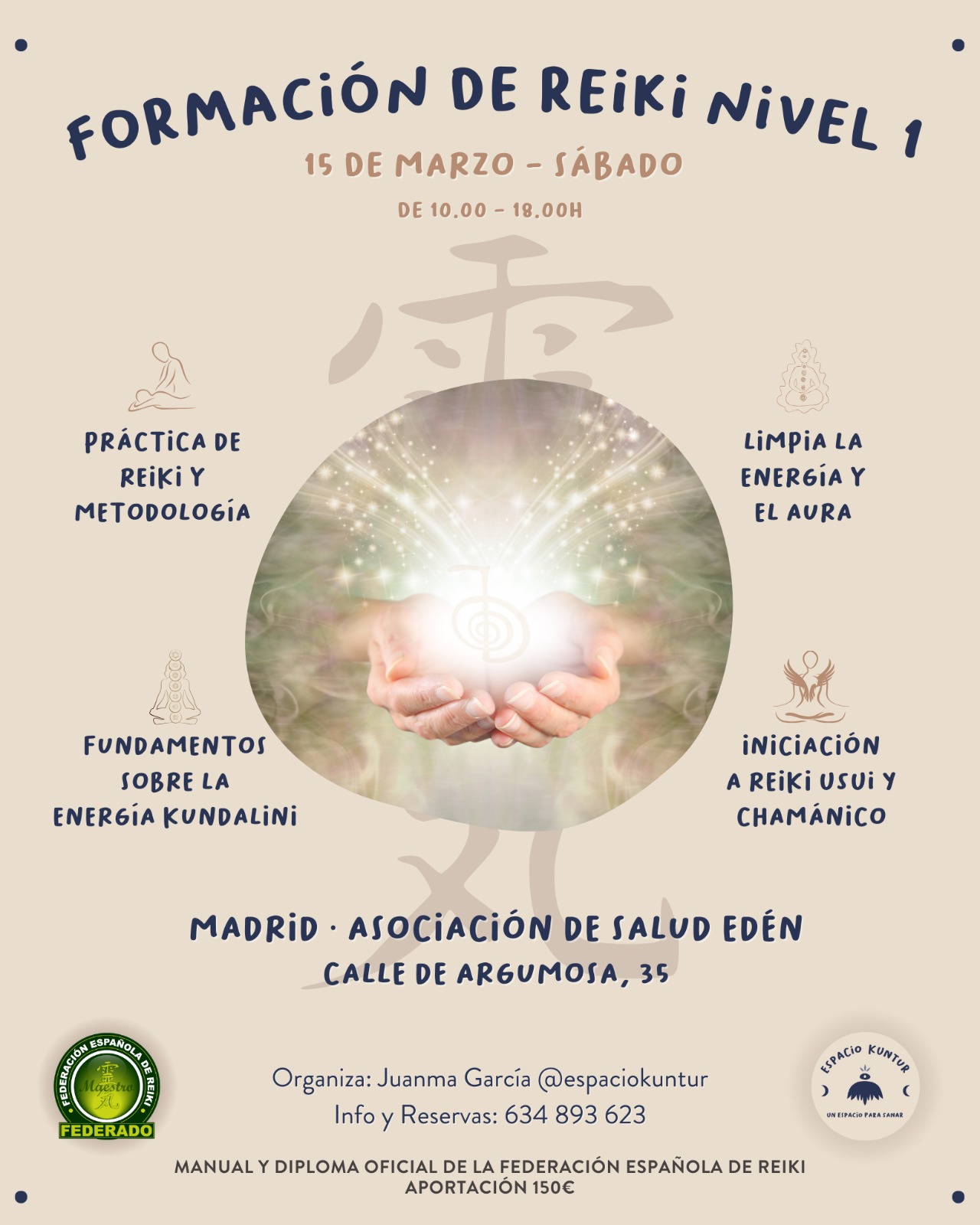 curso de Reiki 1 en Madrid