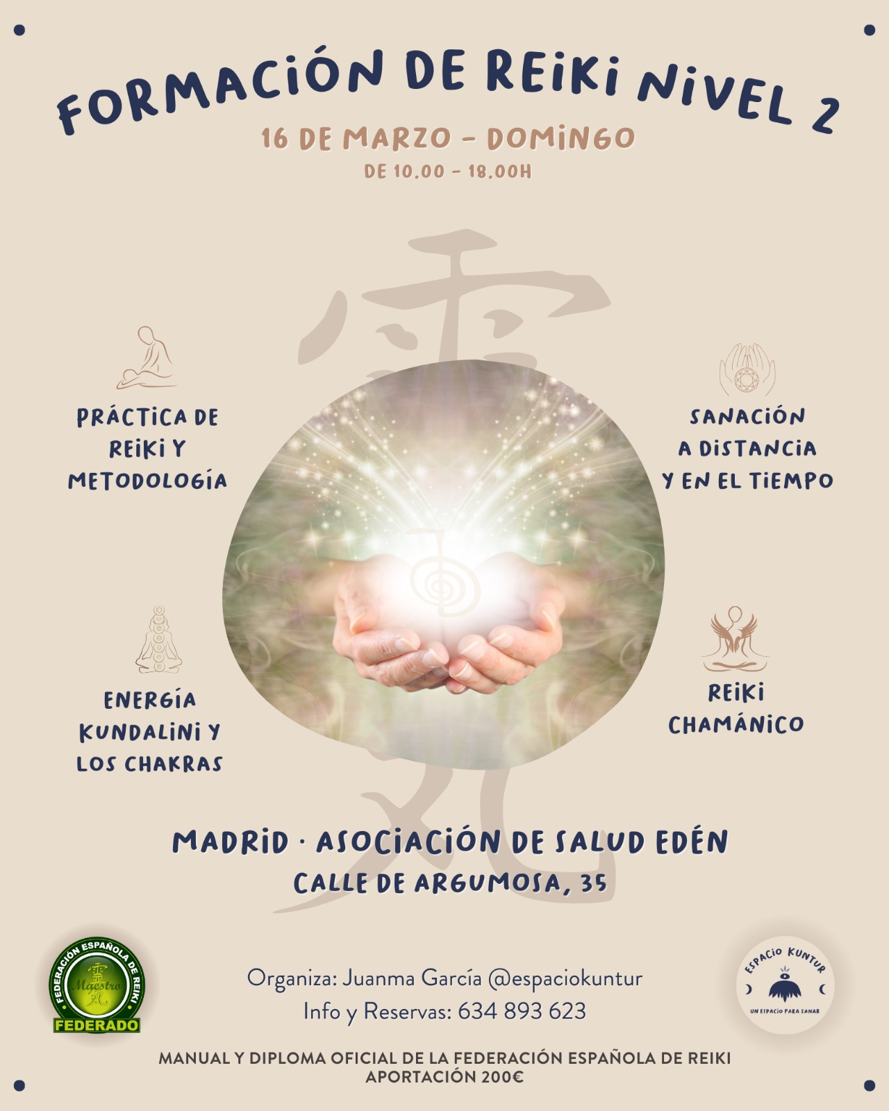 curso de Reiki 2 en Madrid